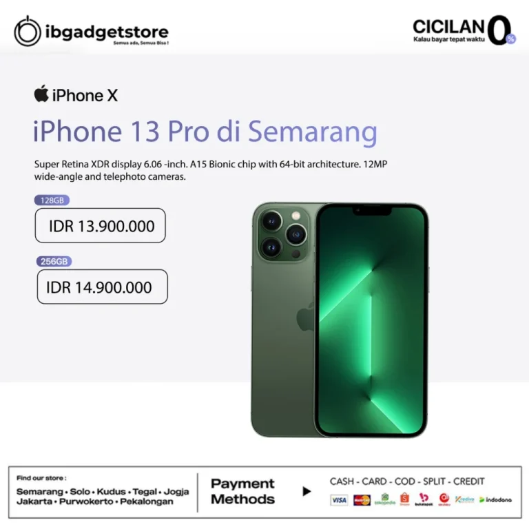 Spesifikasi dan Fitur Handphone iPhone 13 Pro Terbaru