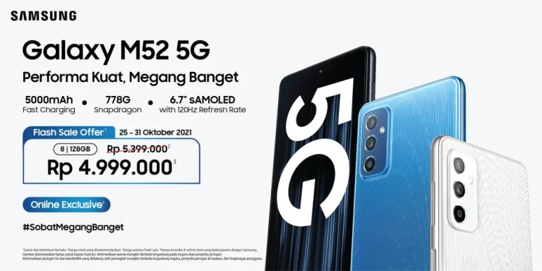 Spesifikasi dan Review Handphone Galaxy M52 5G Terbaru