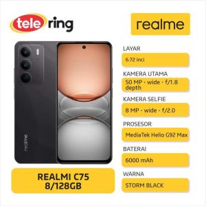 Ulasan Handphone Realme C75 8/128: Spesifikasi dan Fitur Utama