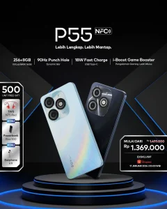 Spesifikasi dan Fitur Handphone itel P55 NFC Terbaru